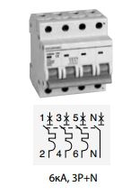 ����������� �������������� ��������� HIBD63-N 3NMCS0000C 00025 , 3�+N, �C�, 25A, 6��