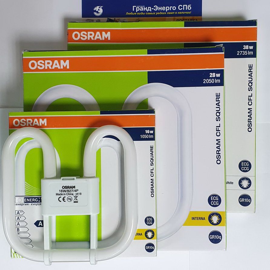 CFL SQUARE 28w/827 4-pin GR10q