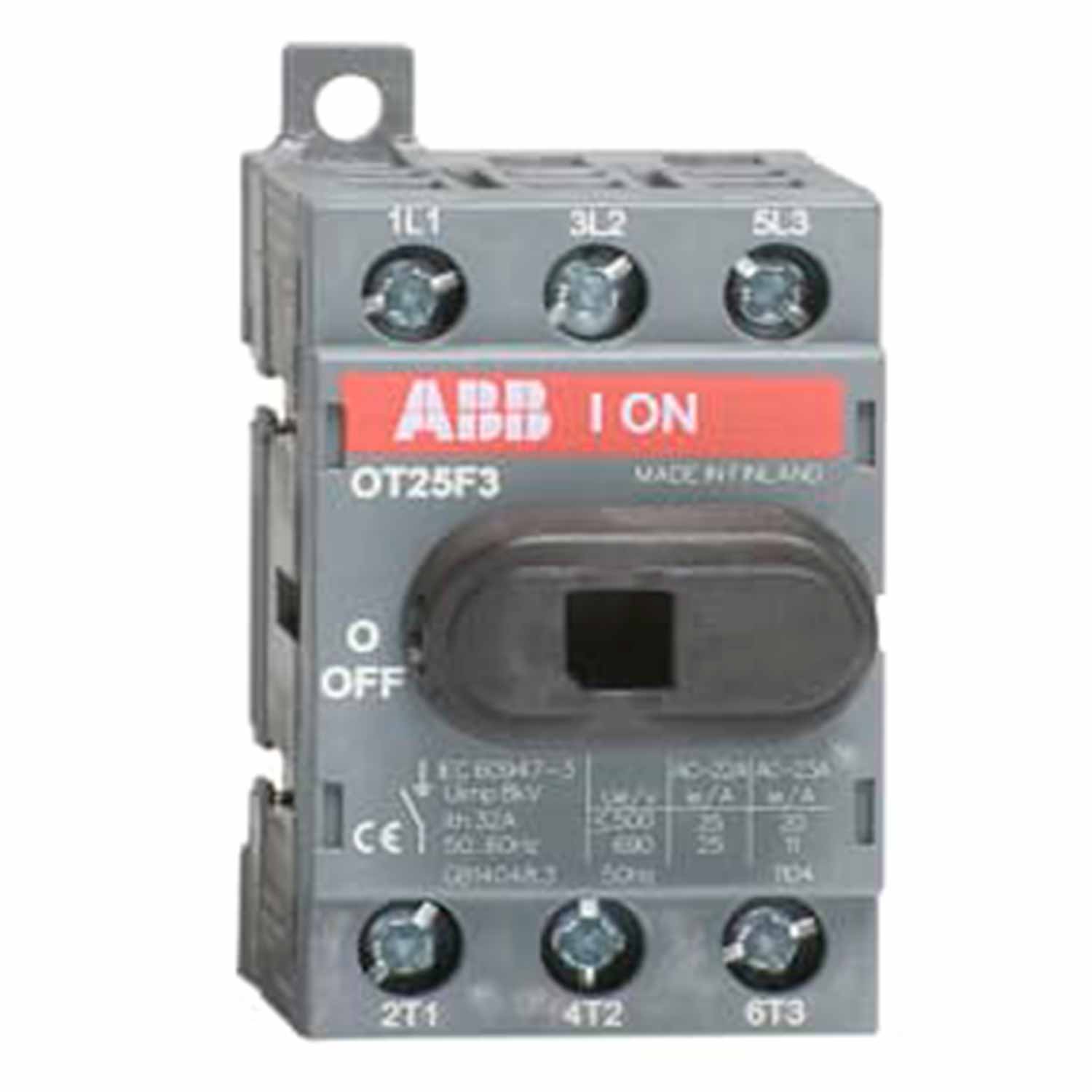 ��������� OT25F3 �� 25� 3�-�������� ��� ��������� �� DIN-����� ��� ��������� ����� (� ������. ������) ��� 1SCA104857R1001