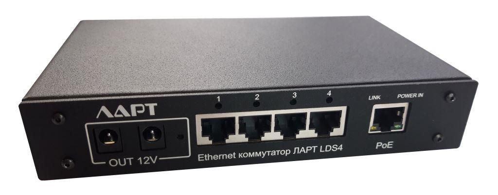 Ethernet ���������� � �������� �� PoE+ ���� LDP-5100