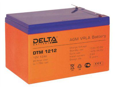 ����������� ��������� AGM 12� 12�� DTM1212 ��������: 151x98x95(101) ��. ���: 3.8 ��