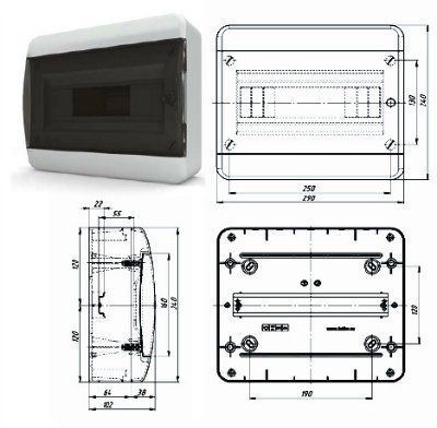 BNK40-08-1 ; BNZ40-08-1 ; BNN40-08-1 - ���� �������� ����������� �� 8 ������� IP40