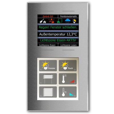 LCN-GT10D - cенсорная панель с 6+4 кнопками, дисплеем TFT 2,8”, таймером и датчиком  температуры