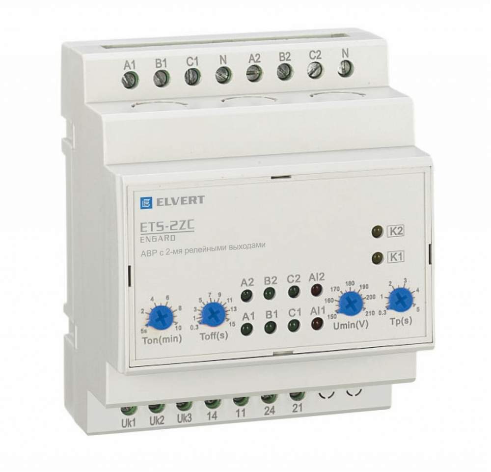 �������������� ���� ������� ( ��� )  � 2-�� ��������� �������� AVR ETS-2ZC 3P+N AC 400� ( ����������� ������ 2 ��. )