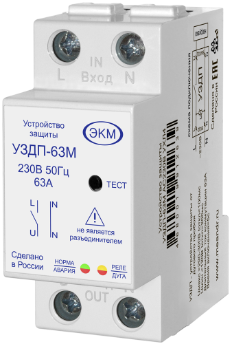 ���������� ������ �� �������� ������ ����-63� ���2 (AFCI, AFDD) � �������� ��������������� ���������