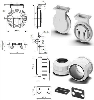 ������ G13 �������������������  � ����� ��� �������������� ���� T8, IP65/67, ���� �����, ��������� ��� ����. Vossloh Schwabe, ��������. ������: 84105 521123 ������, 84122 103710 ������ ���������, 98085 106094 ���������