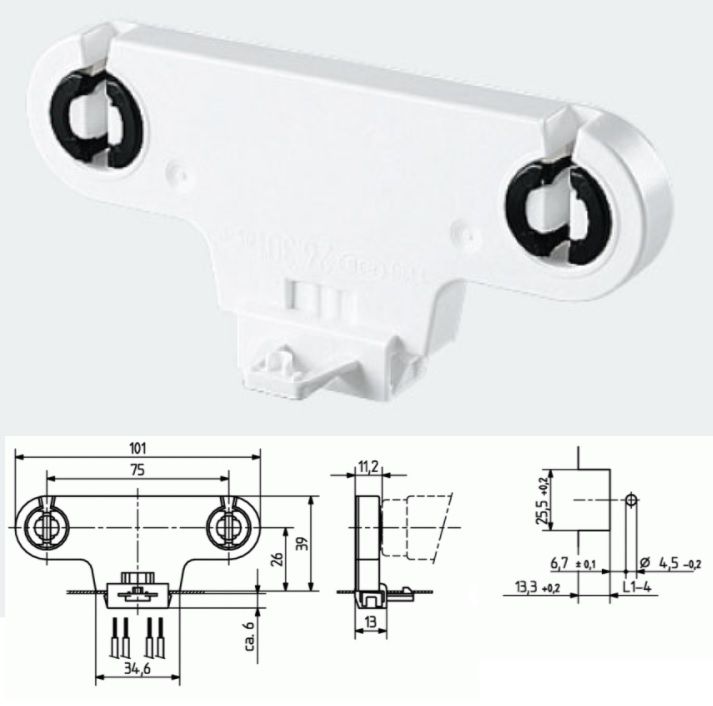 ������ G13 �������� 26.301.1002.50 ������� ��� �������� �������������� ���� �8 � �12, ������ ��� 26mm. BJB, ��������. �������: Vossloh Schwabe 22604 108816, LST 15.771, Stucchi 907/E.