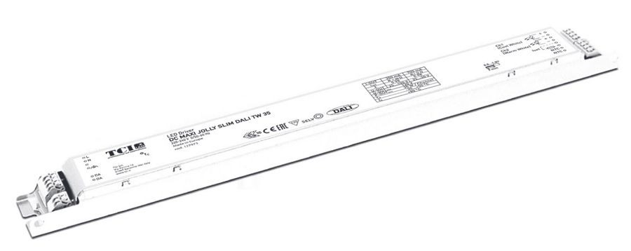 ������� (���� �������) 127973 DC MAXI JOLLY SLIM DALI TW 35 �����: 2 ������ ��� ���������� �������� ������������, �������������: 350-700mA/9-35W, ����������� �� DALI, DALI2. TCI, ������