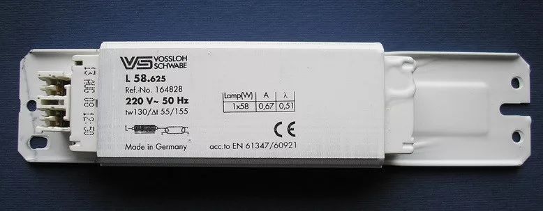 ���������������� ��� (�����/ �������� /�������) L 58.625 164828 ��� �������������� ���� 58W, 65W, 190*41*28mm. �������: LN 58.116 508186, L 58.258  534148, Helvar L 58 A-T 1489000, L 65 A-P 1420000