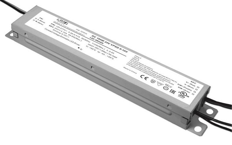 ������� (���� �������/ ���������) 127814 DC 100W 24V VPSD 0-10 V ����������� �� 0-10V, 1-10V, ����������������� �� ���������� 24V ��� LED (������������) ������������, ����, ��������� ���������� ������ 50-100W, 241*43*25mm, IP52. TCI