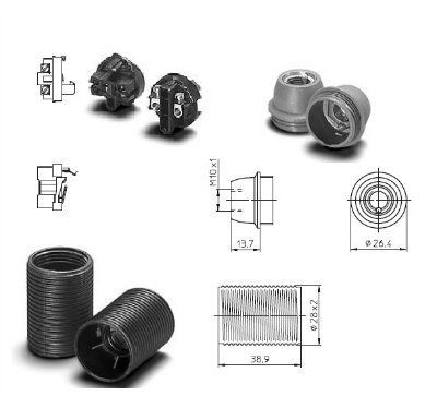 ������ E14 ���� ����� �� 3 ������: ������ � �������� ������� 81109 103431; �������� 81095 103424; ������/�������� 81002 109102 � ���������� ������ M10*1. Vossloh-Schwabe, ��������