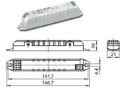 ������� (���� �������) 186229 ECXe 350.031 186229 ����������������� �� ���� 350mA, max 15W ��� LED (������������) ������������, 147*21*18. Vossloh-Schwabe. �������: 122440 DC 15W 350mA SLIM/U