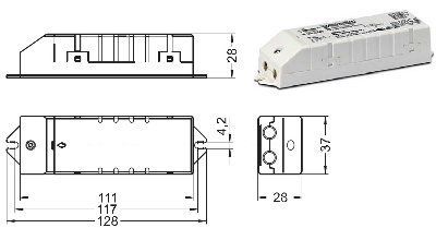 ������� (���� �������) 186426 ECXe 700.011 ����������������� �� ���� 700mA, 2-25V (out DC),1,417W ��� LED (������������) ������������. Vossloh-Schwabe. �������: TCI 122234 DC 17W 700mA WU