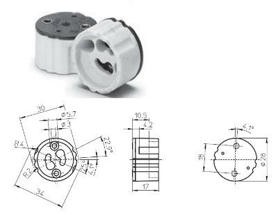 ������ 31755 535034 ��� ���������� ���� ����������� GU10, GZ10, �������� ������� (��������) . Vossloh-Schwabe