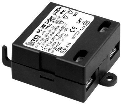 ������� (���� �������) 122813 DC 6W 500mA STM/U ����������������� �� ���� 500mA,  2-11,5V (out DC), max 6W ��� LED (������������) ������������, 42*40*22mm, IP20. TCI, ������. �������: iGuzzini BZ98