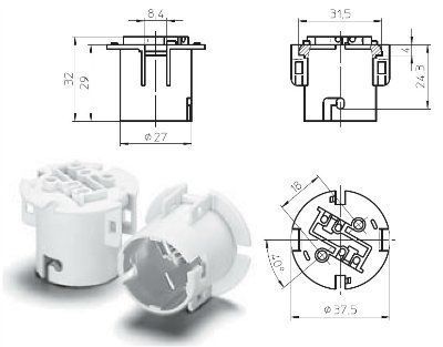 ������ B22d  64800 108748 ��� ������� ���������� ���� ����������� (���), �180. Vossloh-Schwabe
