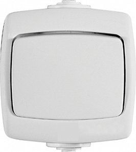 ����� ����� ������������� 1-��������� 6�, ���������, IP44 VA66-102B-BI